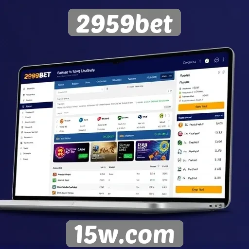 Análise da interface do usuário do site 2959bet